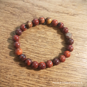 Bracelets jaspe rouge