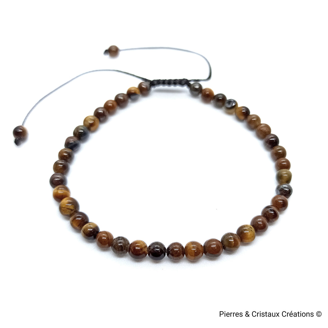 Bracelet réglable Œil de Tigre