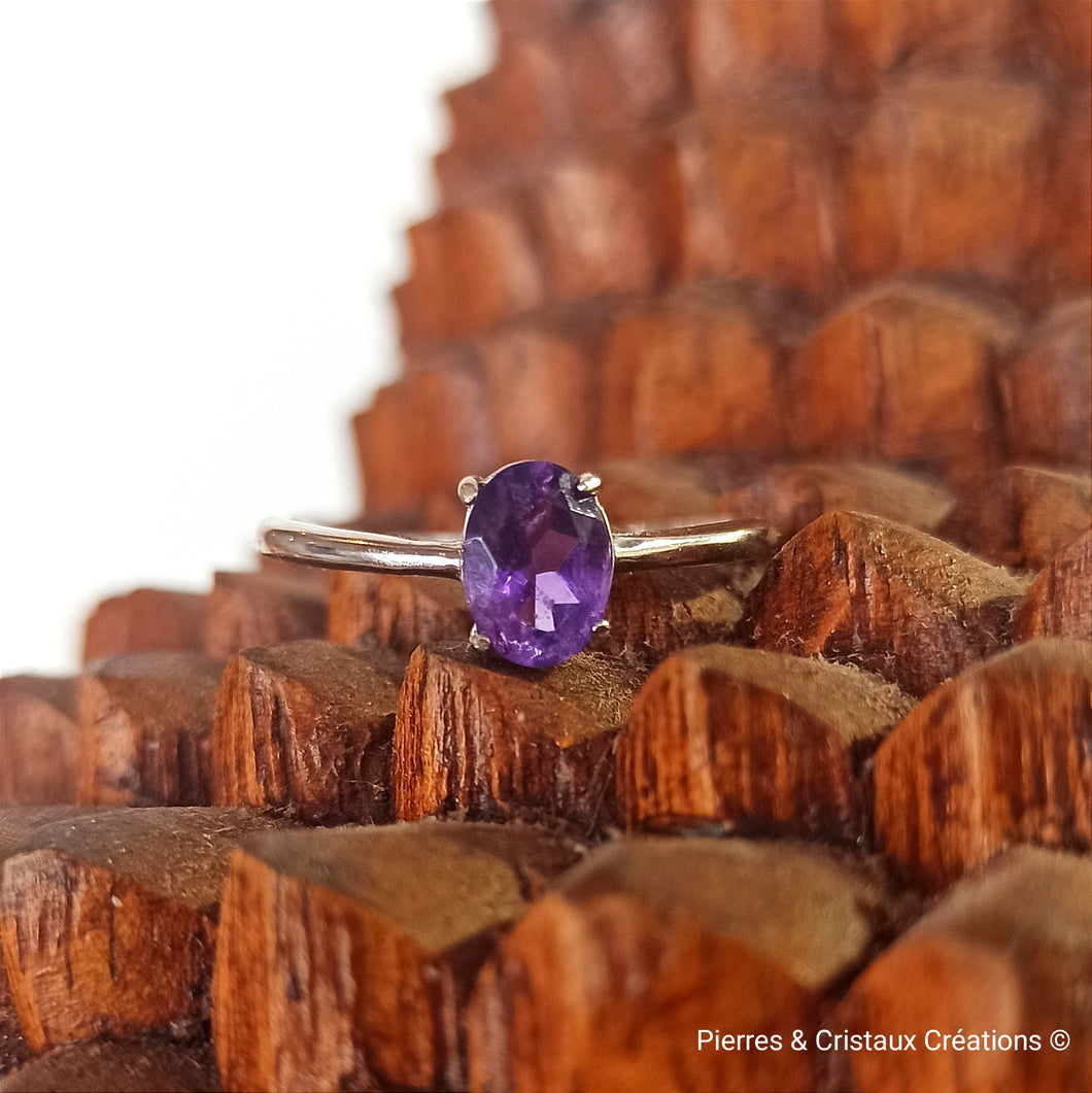 Bague Améthyste argent