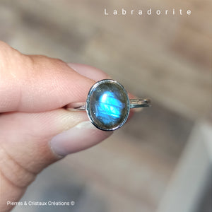 Bague réglable Labradorite