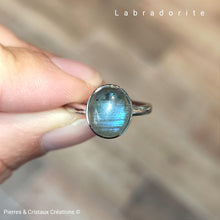 Load image into Gallery viewer, Bague réglable Labradorite
