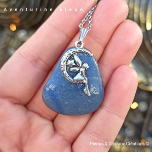 Pendentif Fée Aventurine bleue