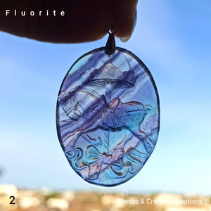 Pendentifs Carrousel en Fluorite