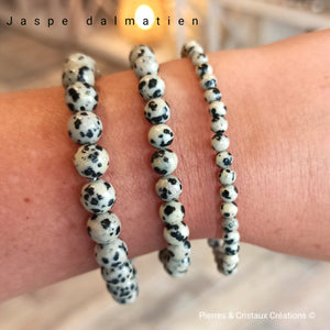 Bracelet Jaspe Dalmatien