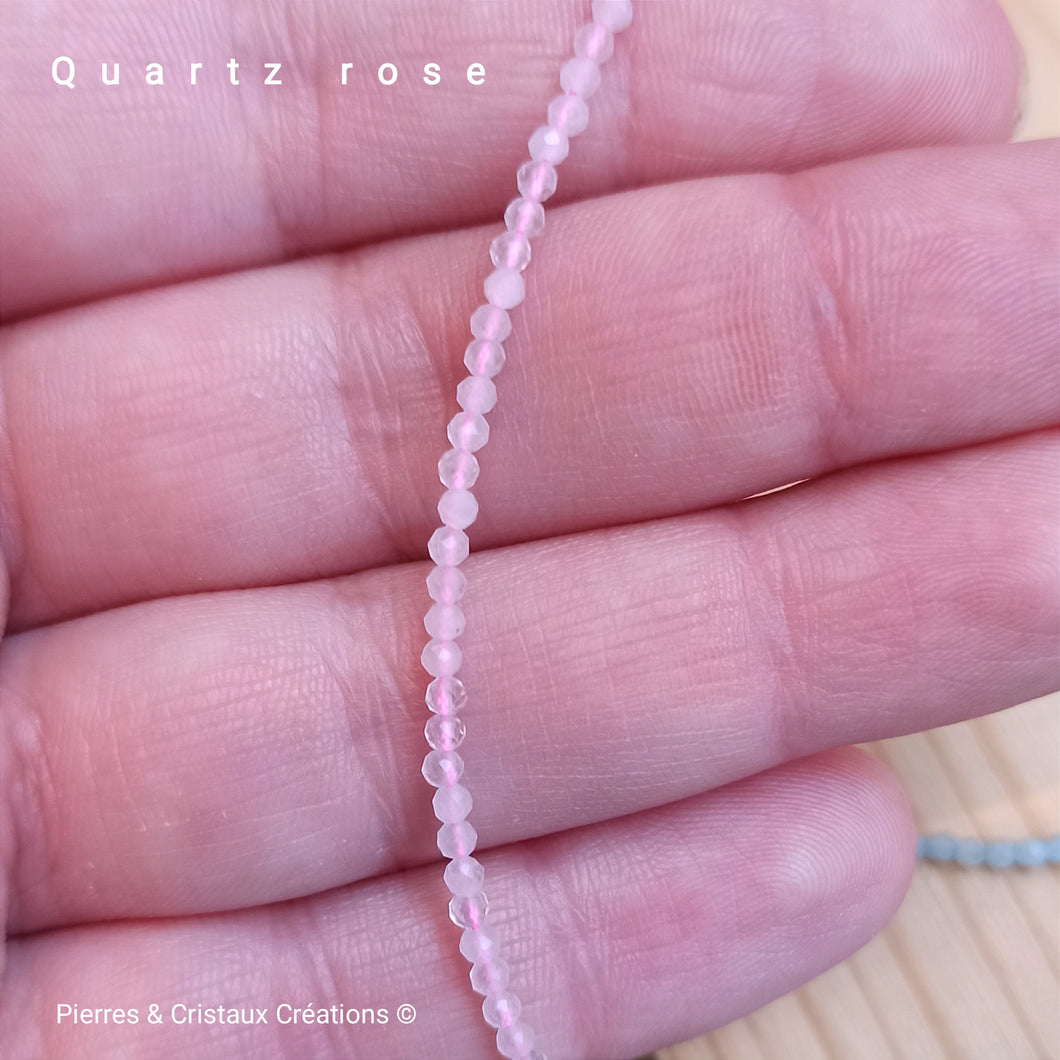 Collier ras de cou facettes