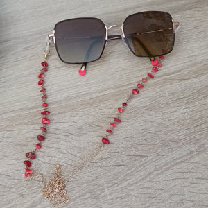 Chaînes à lunettes (plusieurs pierres disponibles)