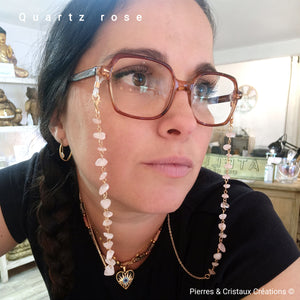 Chaînes à lunettes (plusieurs pierres disponibles)