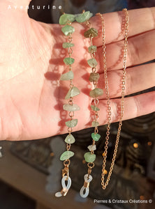 Chaînes à lunettes (plusieurs pierres disponibles)