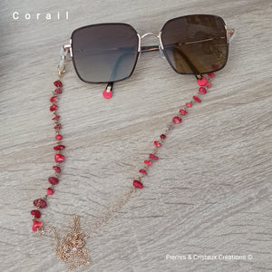 Chaînes à lunettes (plusieurs pierres disponibles)