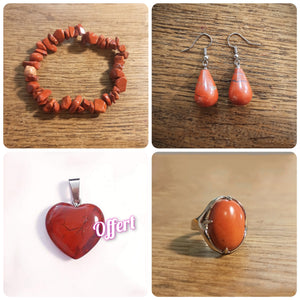 Parures Jaspe rouge