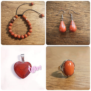 Parures Jaspe rouge