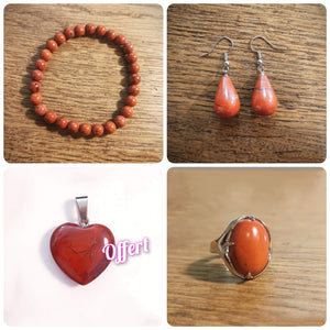 Parures Jaspe rouge
