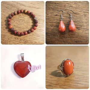 Parures Jaspe rouge
